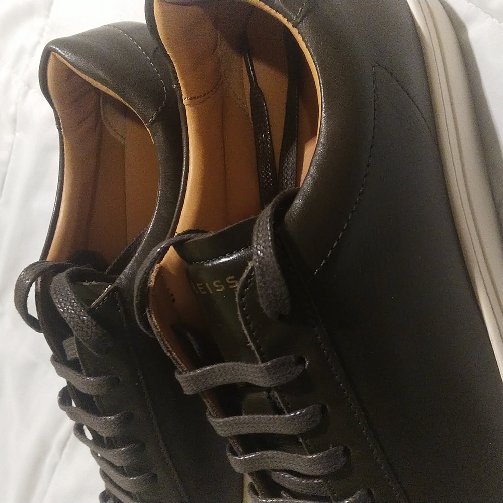 Reiss FINLEY lace up calf sneakers - Picture 3 of 10